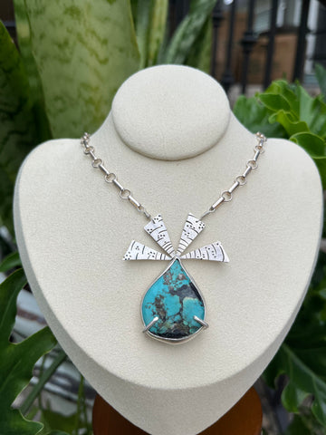 Turquoise Horizon Reversible Necklace