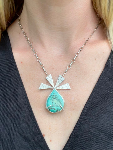 Turquoise Horizon Reversible Necklace